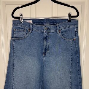 GAP Women's Jeans, wide leg, high rise short length